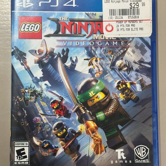 GREAT DEAL! Used THE NINJAGO MOVIE VIDEOGAME for PS4 - Playstation game disc! - Picture 1 of 3